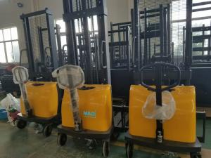 China Semi Electric Pallet Stacker Walkie Operating Type With 1600 * 790 * 1400mm factory