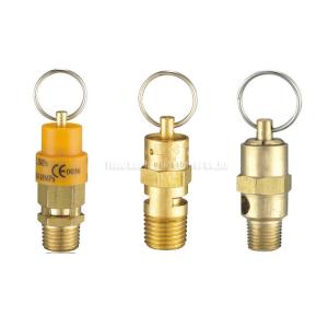 Spring Open Type 1.35Mpa RSV Brass Safety Valve 1/8 - 2 PT For Air Compressor