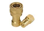 Brass Quick Release Hydraulic Couplings KZD-SF Series For ISO 7241-1 B