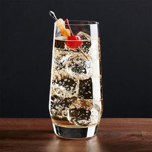 China Stemless 20 Ounce Glass Tumbler For Ice Tea factory