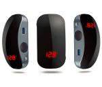 Triple USB Quick Fast Car Charger Raypodo 5V / 2.4A ABS Material With LCD
