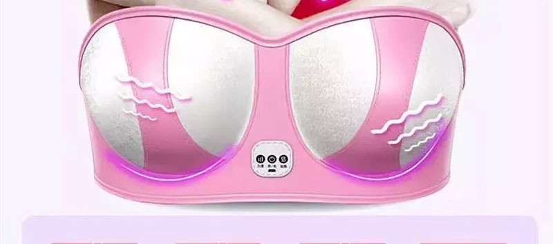 Electric Breast Massage Bra For Breast Development And Elasticity Restoration With Infrared Heating And Vibration Massage