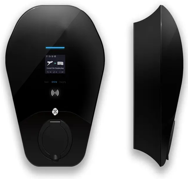 32A Wall Mount AC DC EV Charger with 2.8 LCD Touch Screen CE/UL/TUV Certified