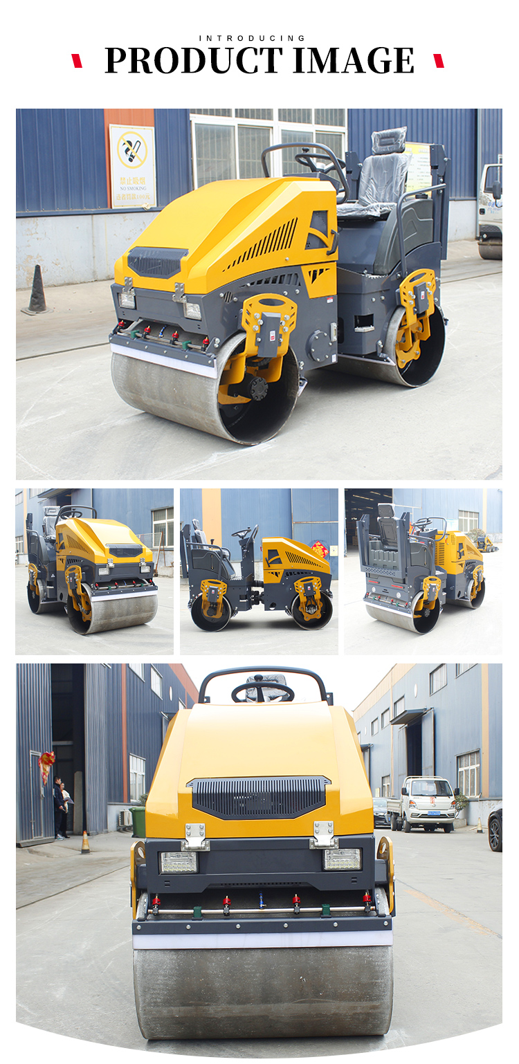 2 Ton Diesel Engine Vibratory Roller for Road Cricket Pitch 30% Grade Ability