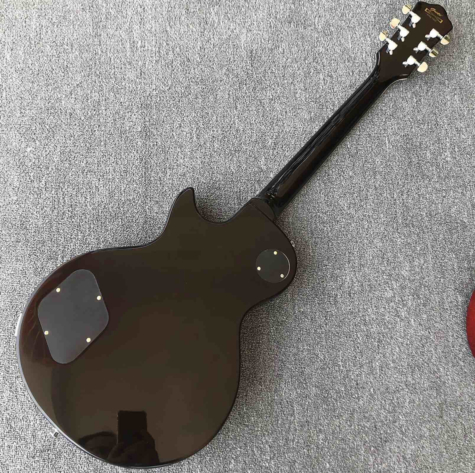 Top quality Grand Natural Maple top Electric Guitar, Solid Mahogany Body 6 strings Guitarra Gloss finish