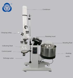 China Lab Chemical Rotary Vacuum Evaporator , Rotary Vacuum Distiller With Water Bath factory