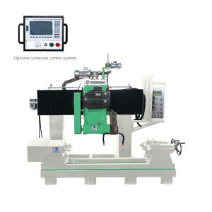 China Double Heads 11kw 500mm Blade CNC Cylindrical Cutting Machine For Marble Granite factory