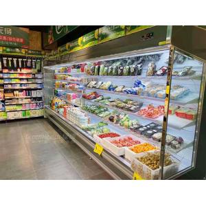 Vegetable Open Air Chiller Multideck Juice Fruit Mall Refrigerator