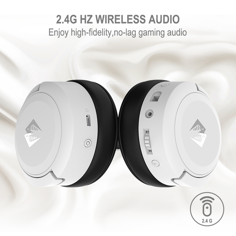 AAC Codecs Waterproof Function Wireless Gaming Headphone 2.4 G For Serious Gamers