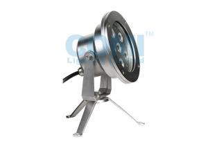 China B5W0616 B5W0618 6 * 2 Watts Rating IP68 Underwater Pond LED Spotlights with SUS316 Stainless Steel Tripod factory