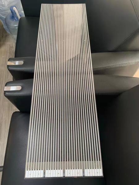 P6.5 Outdoor LED Display Screen 1920Hz Transparent Glass Adhesive LED Screen