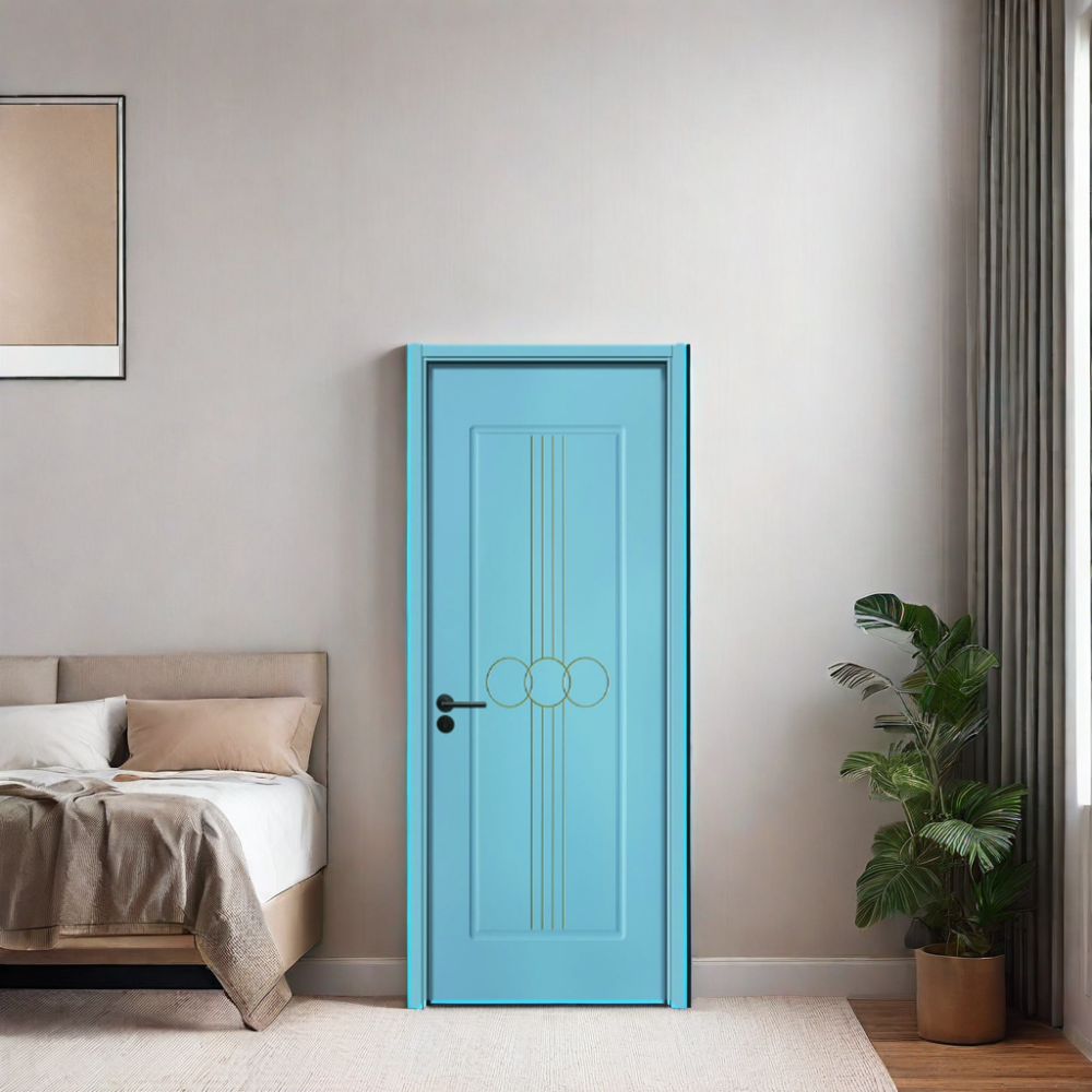 New Design Classic Design Luxury Style Indoor Finished Surface Doors WPC Door for Interior Application