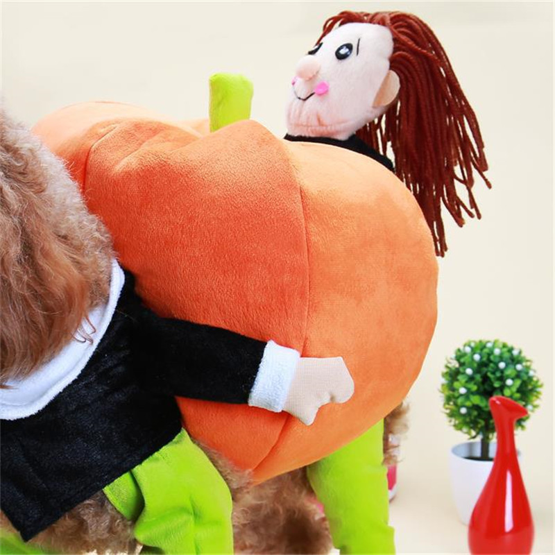 100g Dog Halloween Clothes Carrying Pumpkin Funny Puppy Cosplay