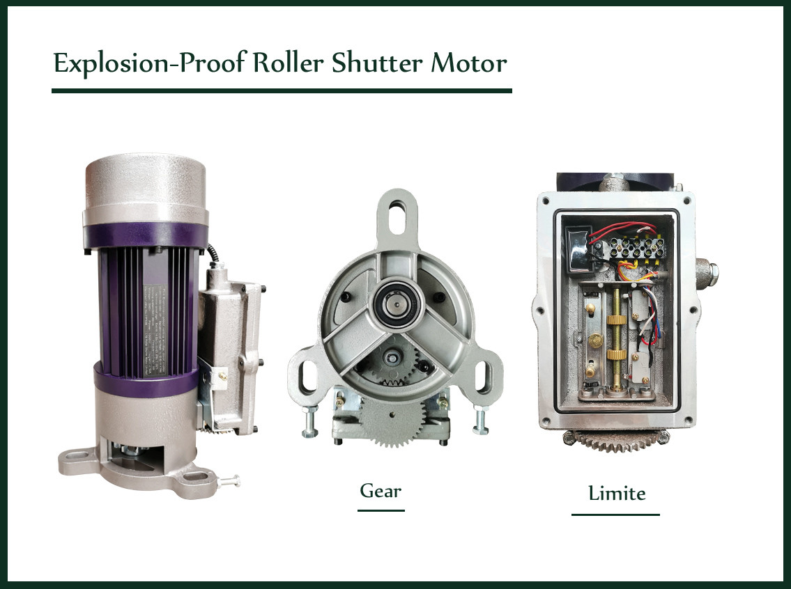 AC 1500kg Electric Roller Shutter Motors 1200W Explosion Proof