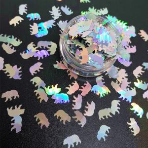 Thanksgiving Occasion Bear Glitter Shapes Polyester Duck Shaped Glitter Bear