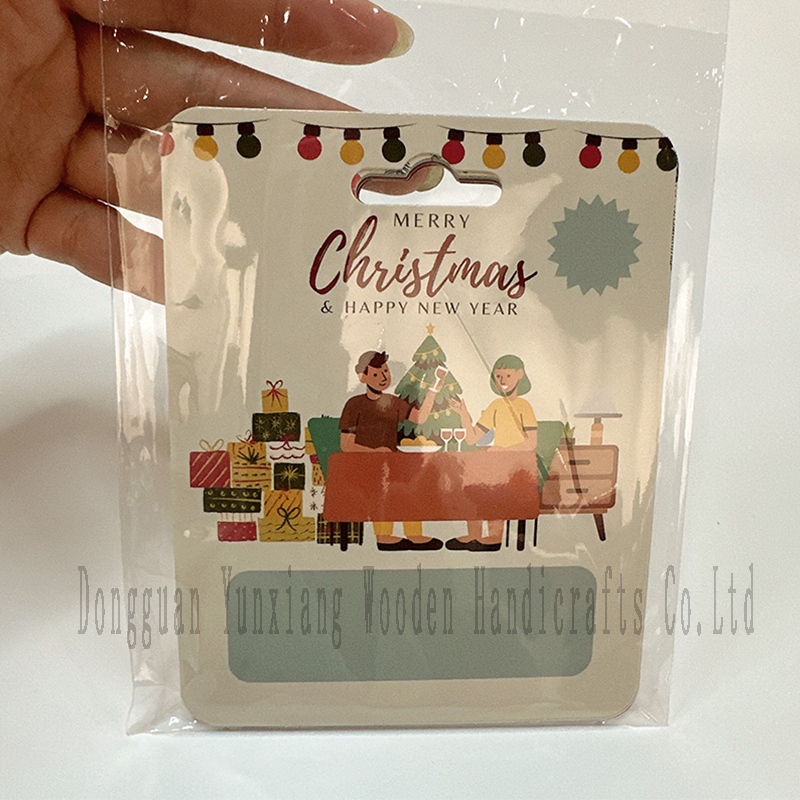 Assorted Christmas Party Cash Holder Gift, Funny Money Cards Wooden Money Card