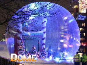 China Beautiful Christmas Inflatable Snow Globe For Party Decoration factory