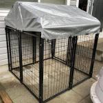 Galvanized or pvc coated Single/Double door folding metal dog cage