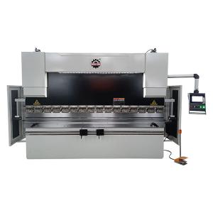 China 100 Ton 160 Ton 3200mm Cnc Hydraulic Press Brake Precise Laser Protection Bending Machine factory