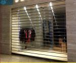 3mm 16mm pipe Clear Vision Roller Shutters Fo Supermarket
