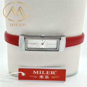 China ML-111 Personalized Leather Strap Quartz Watch / Quartz Wrist Watch for Ages 18-45 factory