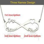 15.7in Infinity Custom Silver Necklaces