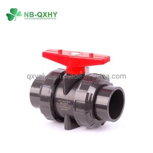 China Industrial Pipe Fittings Pn16 PVC Union Valve with Bottom Bracket factory