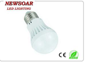 China high brightness 5w E27 led replacement bulbs made of plastic +aluminum factory