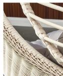 19x1.2mm Birds Nest Egg Chair Outdoor PE Rattan Swing Chair Hotel Garden Hanging