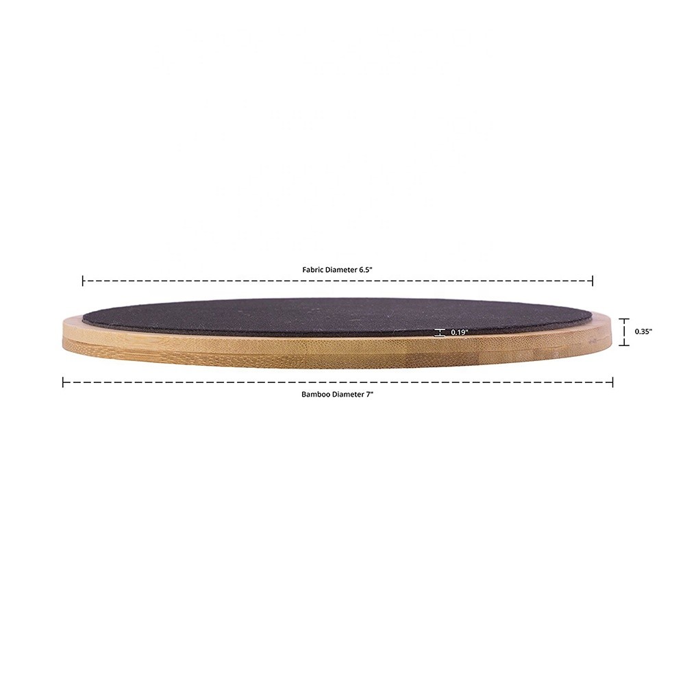 Wholesale New Arrival Bamboo Strength Exercising Wooden Sliding Core Discs For Ab Training