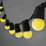 Belt light, 2x1.5mm rubber cable, party light, festoon lighting, B22/E27 socket,