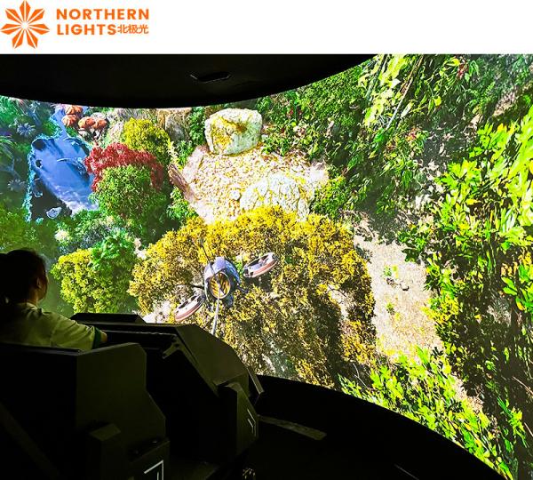 VR Track Cinema Interactive Digital Projection Theater Simulator