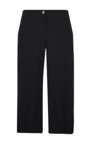 China Black Color Ladies Slim Fit Trousers Polyester Casual Simple Straight Type For Women factory