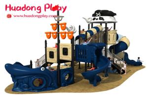 China Small Pirates Ship Theme Children ' S Outdoor Playground Equipment For Kids factory