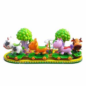China Kids Funny Amusement Park Rides 4 Cute Calves FRP Decorative Trees factory