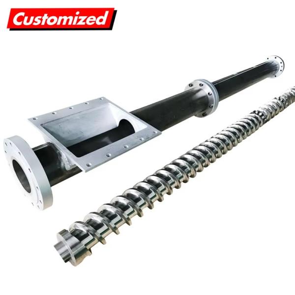 China 2025 Custom Single Screw Barrel For Granulation Extruder Machine factory