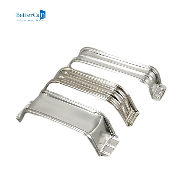 Metal Tin Accessories 0.21mm Square Tin Container Handle