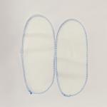 Adult Disposable Nonwoven Close Slippers With Whole Top Lightweight PP Blue