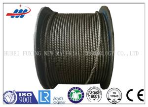 China Uncoated High Carbon Steel Wire Rope Cable 6x37S+FC For Hoist / Loading factory