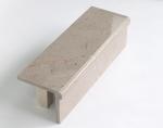 Glossy Marble Stairs Anti Slip Light Yellow Interior Stairs Step Tiles