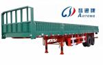 Sale 40 Tons 600mm-1200mm Side Wall Fence Type Cargo Flat Lorry Truck Semi