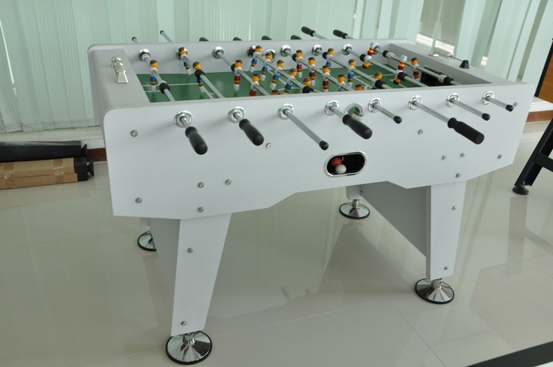 Blue Football Game Table 4FT MDF Soccer Table Color Graphics Design For Indoor