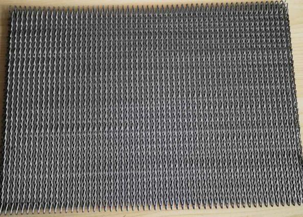 316 Stainless Steel Balanced Weave Wire Mesh Conveyor Belt For Snack Food