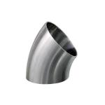 Safety Sanitary Butt Weld Fittings 45 90 180 Degree Pipe Elbow Fittings ASME BPE