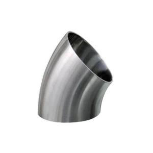 China Safety Sanitary Butt Weld Fittings 45 90 180 Degree Pipe Elbow Fittings ASME BPE Standard factory