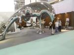 Stainless steel sculpture with mirror finish