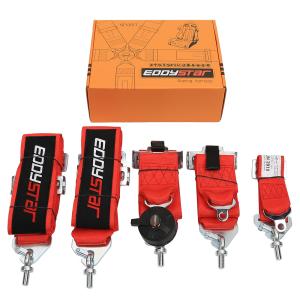 China EDDYSTAR Adjustable Racing Seat Belt Race Car 5 Point Camlock Harness factory