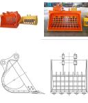 Professional High Efficiency Grid Bucket Excavator Skeleton Bucket For Excavator
