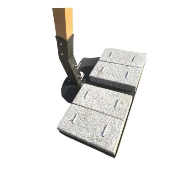 152kgs 4pcs Heavy duty Outdoor beach garden patio umbrella parasol stand granite