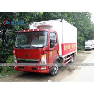 China 3T Seafood Refrigerated Truck Trailer With Thermo King Freezer on sale
